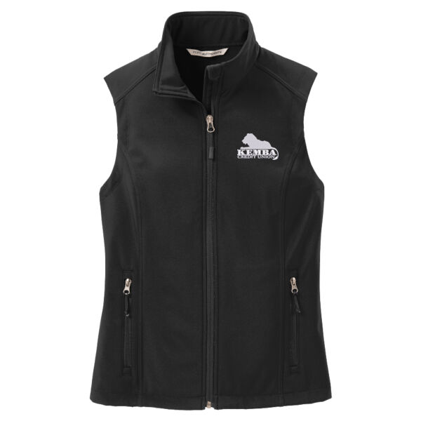 Kemba Credit Union Embroidered - Ladies Core Soft Shell Vest Thumbnail