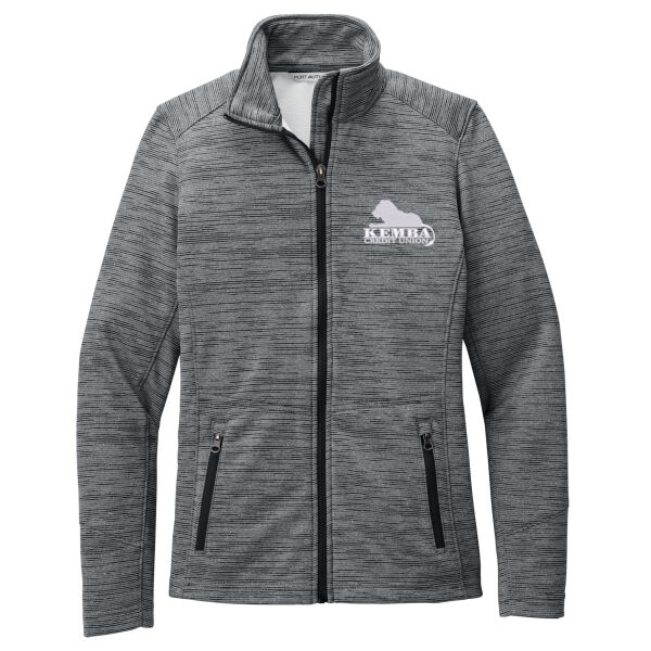 Kemba Credit Union Embroidered - Women's Digi Stripe Fleece Jacket Thumbnail