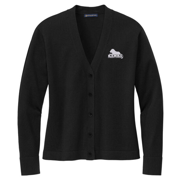 Kemba Credit Union Embroidered - Women's Cotton Stretch Cardigan Sweater Thumbnail