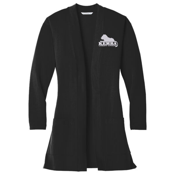Kemba Credit Union Embroidered - Women's Concept Long Pocket Cardigan Thumbnail