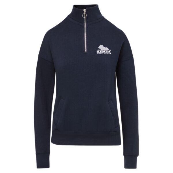 Kemba Credit Union Embroidered - Women's Cloud Fleece Quarter-Zip Sweatshirt Thumbnail
